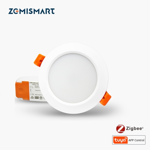 Zemismart ZigBee 3.0 Downlight 2.5 inch 3.5 inch 4.5 inch 6 inch RGBW Work with Amazon Alexa Echo  Smarthings Zigbee Hub