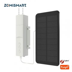 Zemismart New Update Tuya Zigbee Smart Roller Shade Driver Solar Panel Optional Blinds Motor Power By Battery Alexa Google Assistant Yandex