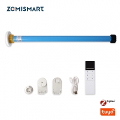 Zemismart Zigbee Roller Motor for 36 37mm Tube Rechargable Smart Electric Engine Tuya Alexa Google Home Smart Remote Control