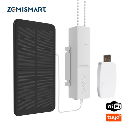Zemismart New Version Tuya Wifi Smart Blind Driver Solar Panel Optional Roller Shade Motor Power By Battery Alexa Google Home