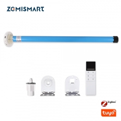 Zemismart Zigbee Roller Motor for 30mm Tube Rechargable Smart Electric Engine Alexa Google Assistant Smart Remote Control