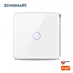 ZemismartTuya Zigbee 20A High Power Smart Touch Boiler Water Heater Switch EU Electric Light Switch Alexa Google Voice Control