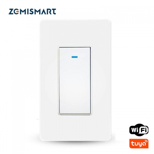 Zemismart Tuya WiFi 3 Way Smart Switch, Single-Pole Smart Light Switch Alexa Google Home Control No Hub