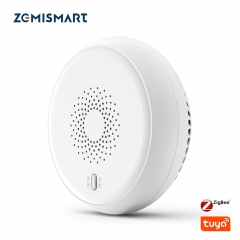 Zemismart Tuya Zigbee Smart Smoke Sensor  Smart Home Device Surveillance Wireless Smoke Detector