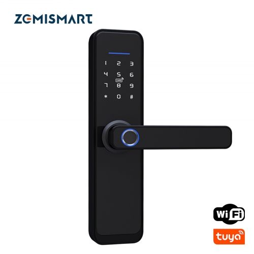 Zemismart Tuya WiFi Smart Lock Core Cylinder Intelligent Security Door Lock Encryption With Keys Work With Smart Life App