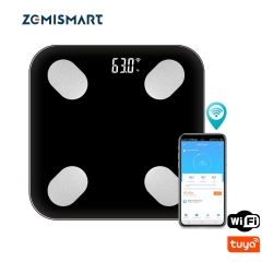 Zemismart WiFi Scale Tuya Smart Life Accurate Electronic Digital Weight Scales Fat/Muscle/Visceral Fat Weighing Scale Health management