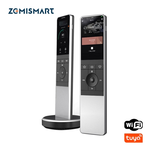 Zemismart Tuya WiFi Smart Remote Control with HD Touch Screen Wireless Charging Base Voice Control Smart Devices iRemote Control
