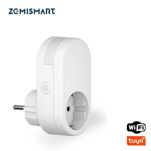 Zemismart Tuya WiFi Electrical Sockets with Dimmable Light Smart Plug Alexa Google Home Echo APP Control 16A EU Plug for Bedroom