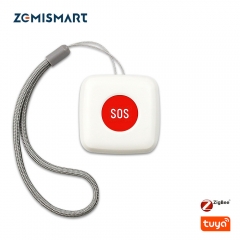 Zemismart Remote Control SOS Button Alarm Waterproof Emergency Help Alarm Switch Work with Tuya Zigbee hub