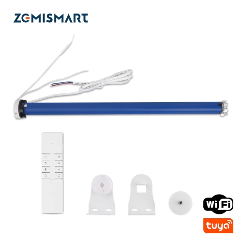 Zemismart Tuya WiFi 2N Roller Shade Blinds Motor Smart Electric Curtain Motor for 37 38mm Tube Alexa Google Assistant Voice Control