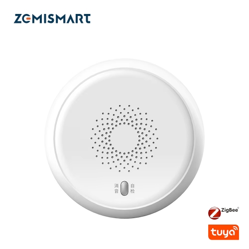 Zemismart Tuya Zigbee Smart Gas Detected Sensor for Pipeline Natural Gas Security Alarm System Gas Leakage Detector