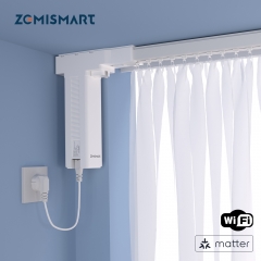 Zemismart Matter Over Wifi Slide Curtain Smart HomeKit SmartThings Google Home APP Control by Siri Voice Control