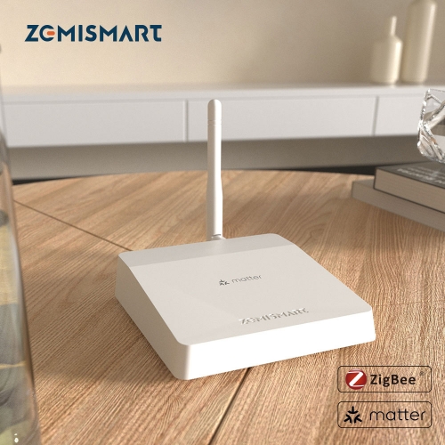 Zemismart Matter Zigbee Smart Home Hub Matter Bridge Integrates with Home Google SmartThings Home Tuya Control