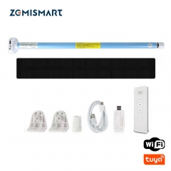 Zemismart Tuya WiFi Electric Roller Shade Motor Solar Panel Optional for 17mm 25mm 28mm Tube Built-in Battery Alexa Google Assistant Alice Voice Contr