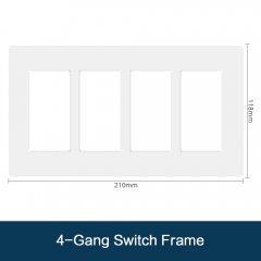 4 gang switch frame