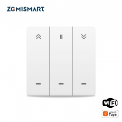 Zemismart WiFi Curtain Switch Wall Switch Work with Tuya Alexa Google Home Smart Life Timer Control