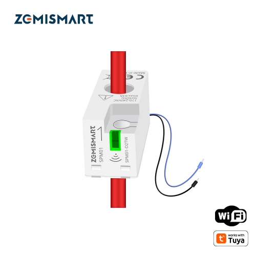 Zemismart WiFi Real-time Smart Energy Monitor Electric Energy Meter works with Tuya Smart Life App Home Assisstant 110V 240V