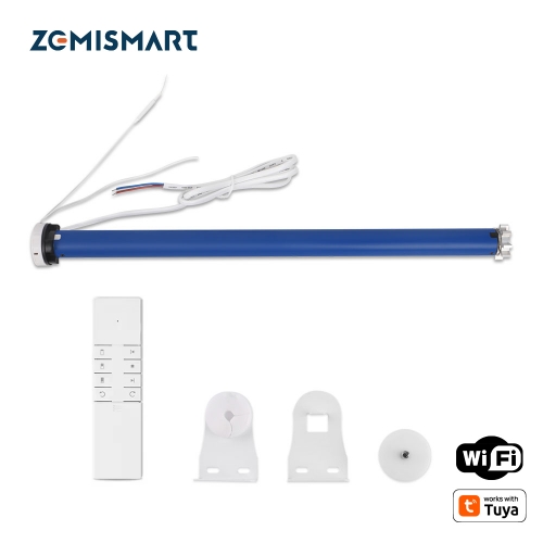 Zemismart WiFi 2N Roller Shade Blinds Motor Smart Electric Curtain Motor for 37 38mm Tube works with Tuya Alexa Google Assistant Voice Control