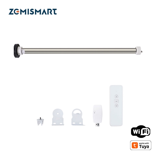 Zemismart WiFi Roller Shade Motor For 17mm 25mm Tube Built-in Battery Alexa works with Tuya