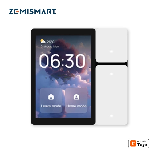 Zemismart Wifi Ble Mini 3.5inch Smart Controll Center Panel Button and Touch Control Mesh Function works with Tuya