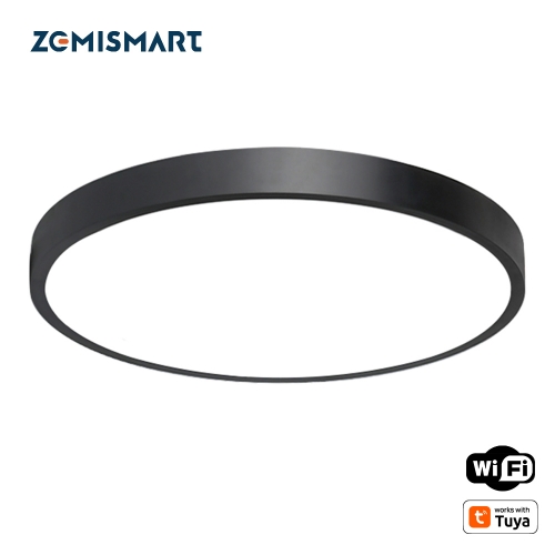 Zemismart WiFi Smart LED Ceiling Light RGBCW Dimmable Ultrathin Surface Mounting Lamp 24W works with Tuya Alexa Google Home Bathroom Lamp