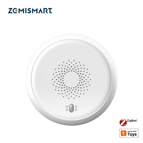 Zemismart Zigbee Smart Gas Detected Sensor for Pipeline Natural Gas Security Alarm System Gas Leakage Detector works with Tuya