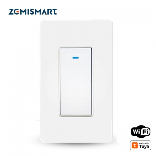 Zemismart WiFi 3 Way Smart Switch, Single-Pole Smart Light Switch works with Tuya Alexa Google Home Control No Hub