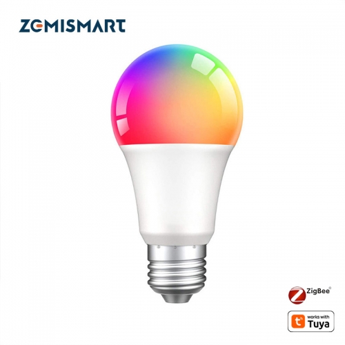 Zemsmart Zigbee 3.0 Bulb RGBW E27 Led Lighting Work with Smarthings Tuya Smart Life Alexa Google Home Control