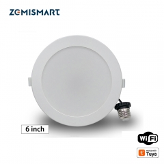 Zemismart US 6 inch WiFi RGB Led Downlight Alexa Google Recessed Lamp Smart Life APP Control Ceiling Light