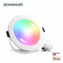 Zemismart 3.5/4/6 inch Zigbee RGBW Led Downlight 10w 15w Voice Control by Alexa Echo Dot Spot Show Google Home Assistant Home Automation