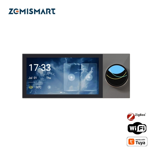 Zemismart 6 inches Smart Multi-functional Central Control HD LCD Touch Panel for Scenes Control WiFi BLE Zigbee Devices works with Tuya