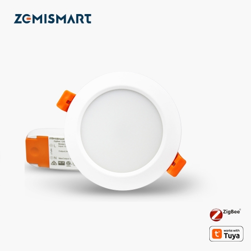 Zemismart ZigBee 3.0 LED Downlight 2.5 inch 3.5 inch 4.5 inch 6 inch RGBW Work with Amazon Alexa Echo  Smarthings Zigbee Hub