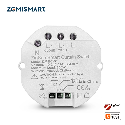 Zemismart Zigbee Curtain Module Alexa Google Home Control works with Tuya Smart Life APP Control