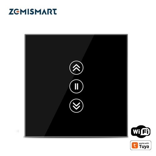 Zemismart WiFi Curtain Switch Alexa Echo Google Home Touch Control 110V 220V works with Tuya