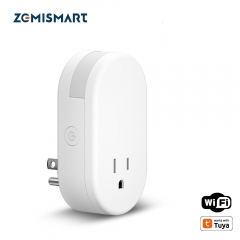 Zemismart WiFi Smart Electrical Socket with Dimmable Night Light works with Tuya Alexa Google Home Echo Voice Contro Smart Plug for Bedroom