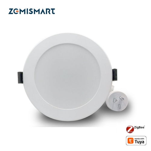 Zemismart AU plug 3.5 Inch Zigbee 3.0 RGBCW Led Downlight Colorful Ceiling Light works with Tuya Alexa Google Home Enable SmartThings Control