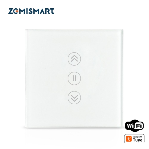 Zemismart Energy Saving EU WiFi Curtain Switch Electric Smart Blind Switches works with TUYA Alexa Google Home Voice Control Backlit optional