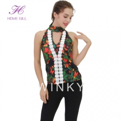 Ladies Summer Fashion Floral Flower Women Tank Tops Winky Clothing