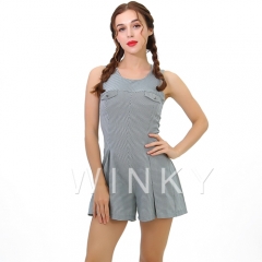 Sleeveless Women Rompers Striped Casual Simple Summer Ladies Playsuits