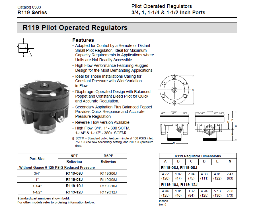WATTS REGULATOR R119-06J/M2