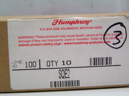 HUMPHREY Hand valve TAC-4V