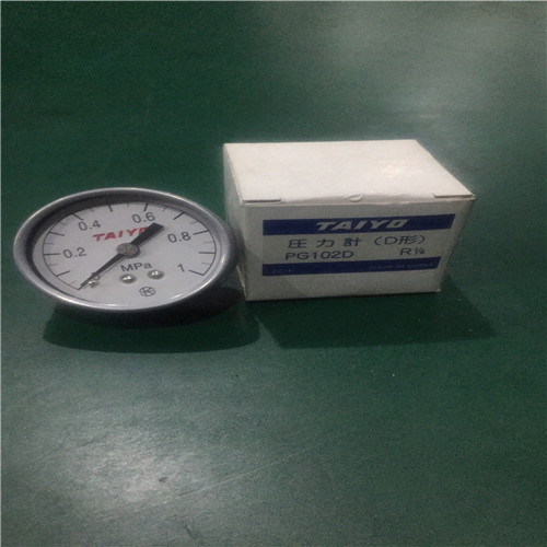 TAIYO PRESSURE GAGE PG102D 1/4