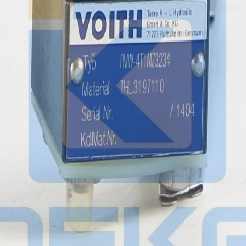 VOITH SOLENOID VALVE RVW-4T1MZ3234 THL.3197110