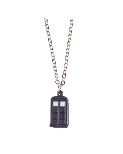 Doctor Who 3D Tardis Police Box Alloy Pendant Necklace