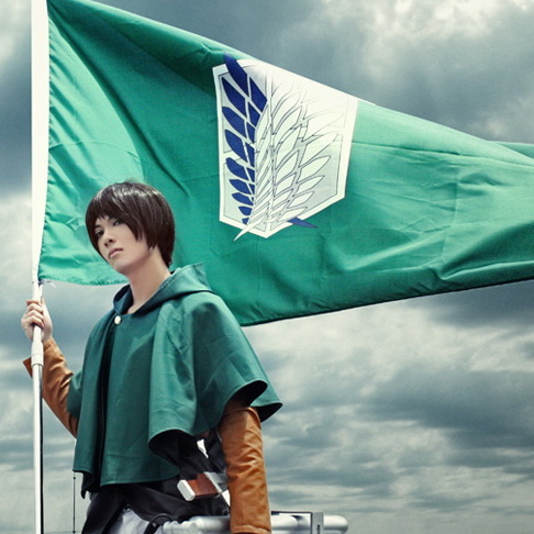 Shingeki no Kyojin Scouting Legion Flag