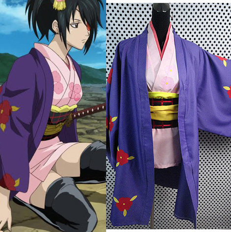 Gintama Yagyuu Kyubei Kimono Cosplay Costume