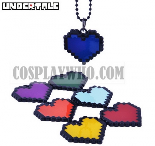 Undertale Sans Frisk Heart Pendant