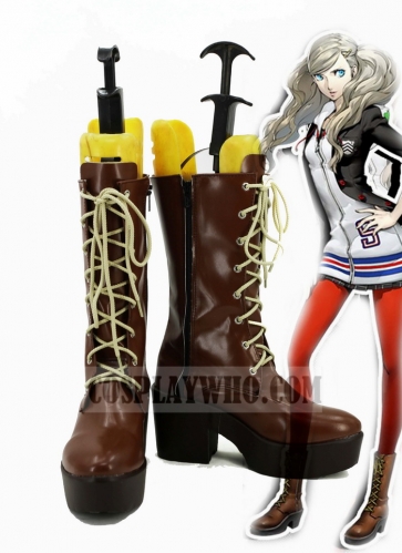 Persona 5 Ann Takamaki Cosplay Brown Boots