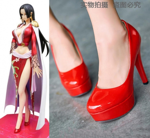 One Piece Boa Hancock Red High Heels