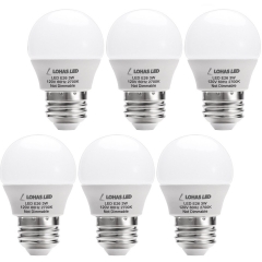 LOHAS LED 3W(25 Watt Equivalent) Light Bulbs, Warm White 2700K LED, E26 Medium Screw Base LED Lights for Home(6 Pack)